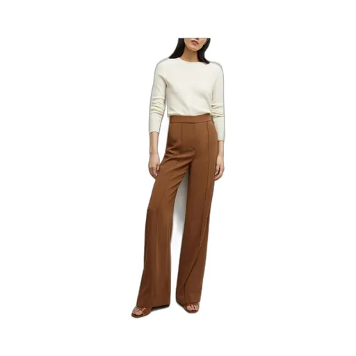High-Waisted Casual Pants