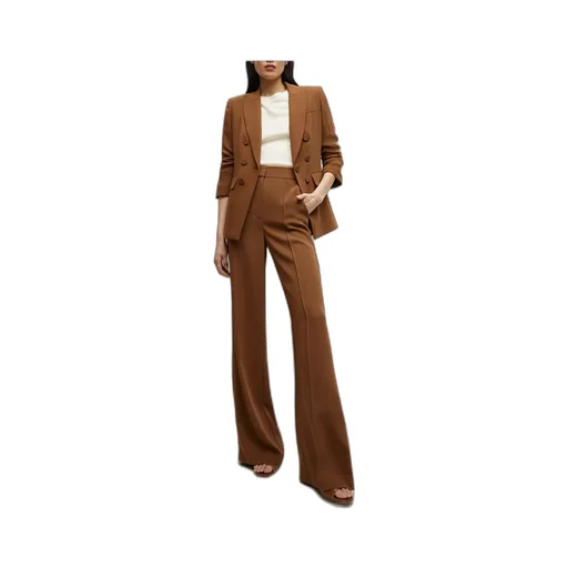 High-Waisted Casual Pants
