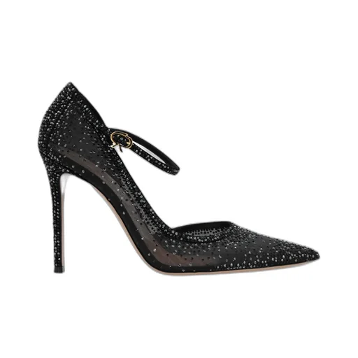 Gianvito Rossi Crystal Adorned Pumps