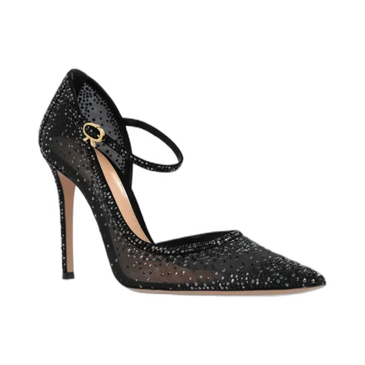 Gianvito Rossi Crystal Adorned Pumps