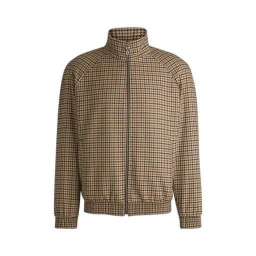 Houndstooth-Pattern Jacket