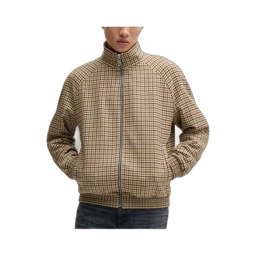 Houndstooth-Pattern Jacket