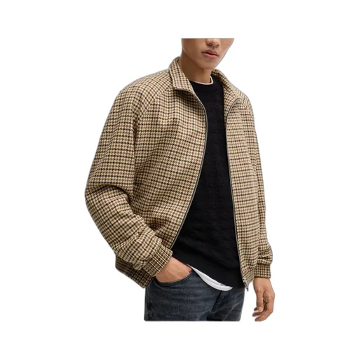 Houndstooth-Pattern Jacket