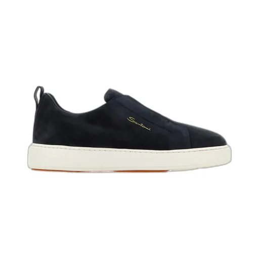 Santoni Victory Logo-Printed Slip-On Sneakers
