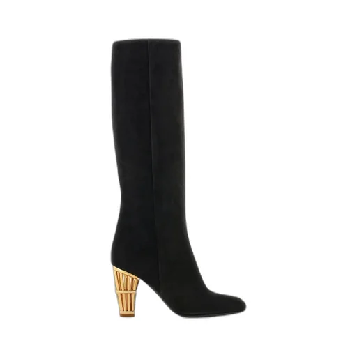 Salvatore Ferragamo Cage Heel Boots
