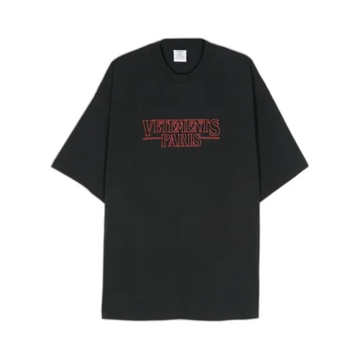 Vetements Logo Printed Crewneck T-Shirt