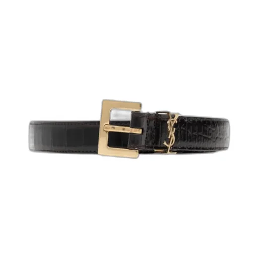 Saint Laurent Logo Plaque Belt