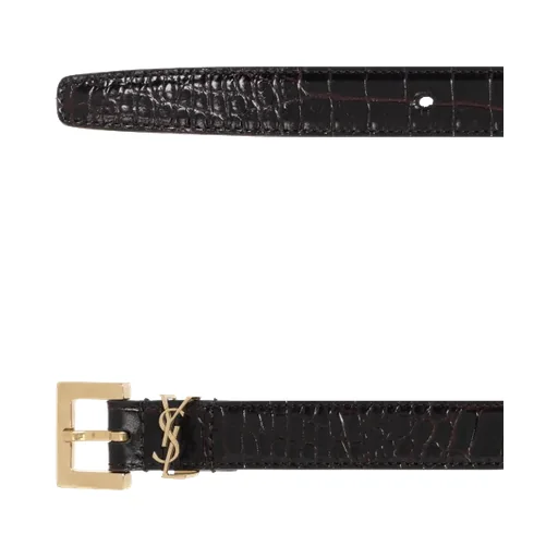 Saint Laurent Logo Plaque Belt