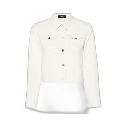 Theory Shrunken Button-Up Trucker Jacket