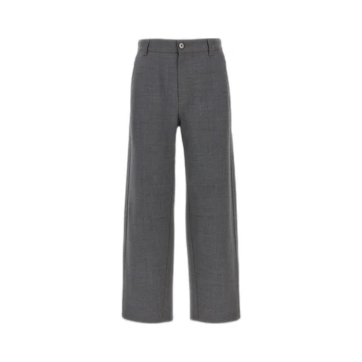 Brunello Cucinelli Logo Patch Wide-Leg Pants