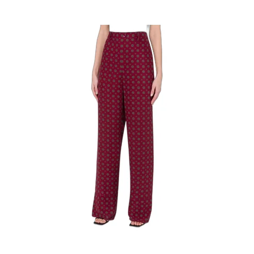 Moschino Geometric-Printed Straight Leg Trousers