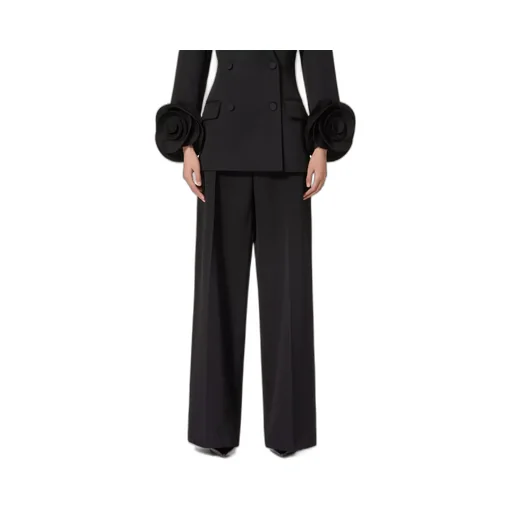Valentino Pleat Detailed Wide Leg Pants