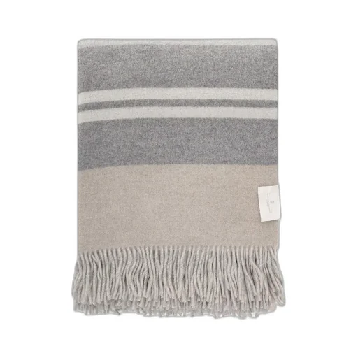 Brunello Cucinelli Colour-Block Fringed Blanket