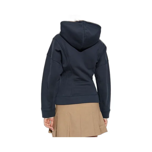 Ganni Logo Embroidered Zipped Hoodie