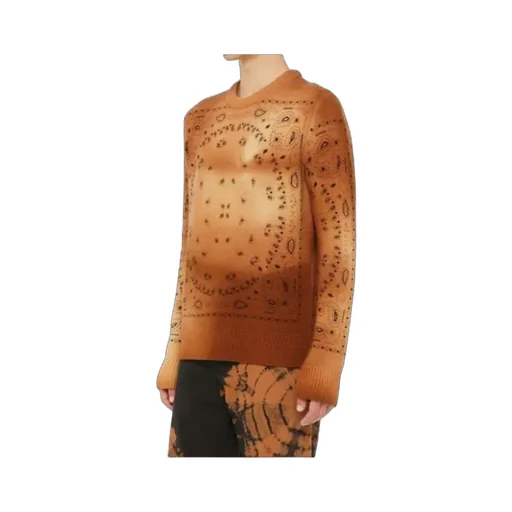 Paisley-Knit Wool Jumper