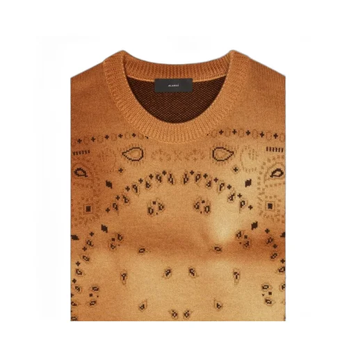 Paisley-Knit Wool Jumper