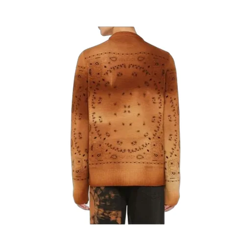 Paisley-Knit Wool Jumper