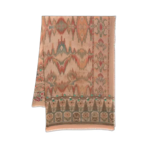 Pattern Tassel Scarf