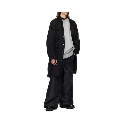 Sacai Straight Leg Twill Pants