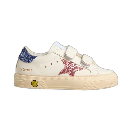 Golden Goose Kids May School Glitter Embellished Sneakers