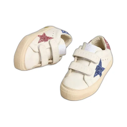 Golden Goose Kids May School Glitter Embellished Sneakers