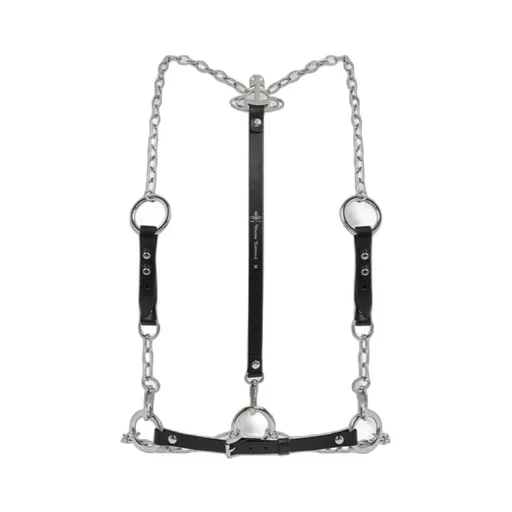 Vivienne Westwood Orb Plaque Stud Belt Chain Harness
