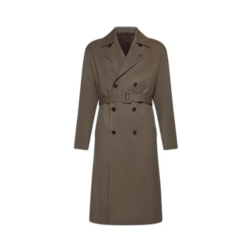 Lardini Attitude Double-Breasted Trench Coat