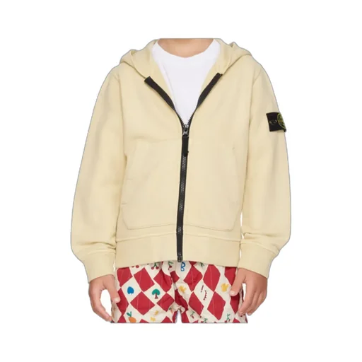 Zippered Hooded Sweatshirt