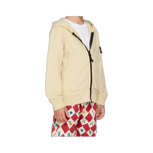 Zippered Hooded Sweatshirt