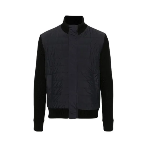 Herno Knitted-Panel Down Jacket