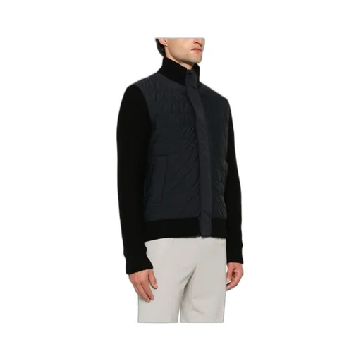 Herno Knitted-Panel Down Jacket
