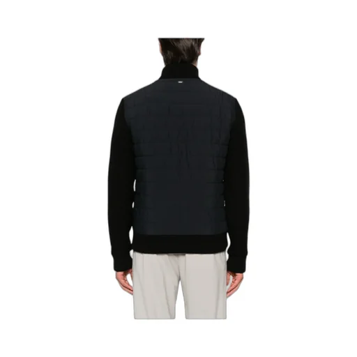 Herno Knitted-Panel Down Jacket