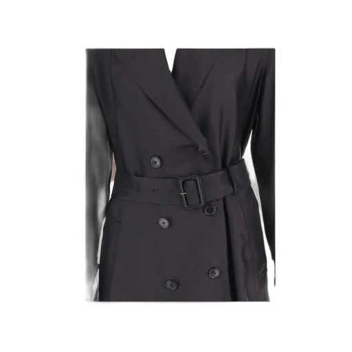 Saint Laurent Double-Breasted Belted Coat