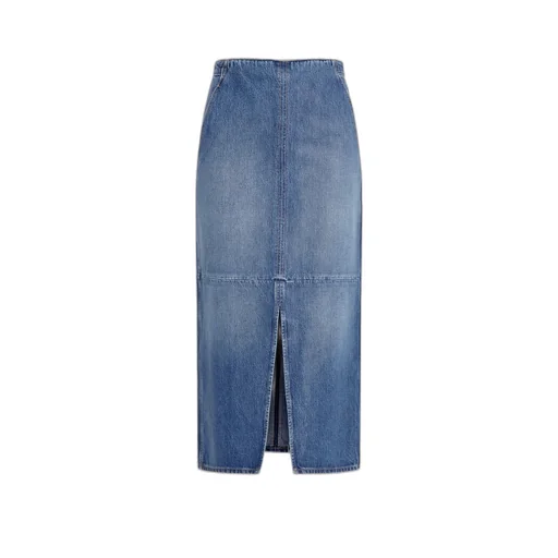 Logo Denim Skirt