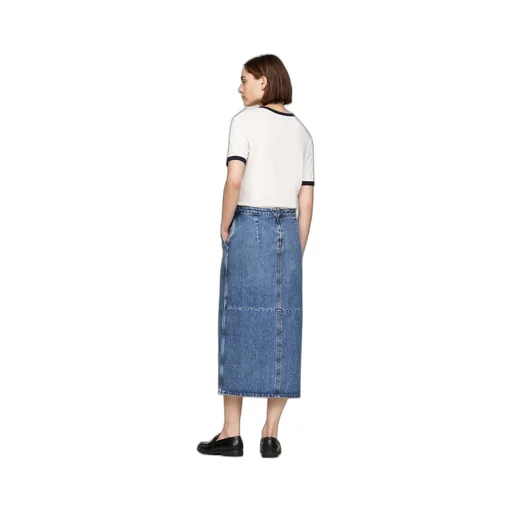 Logo Denim Skirt
