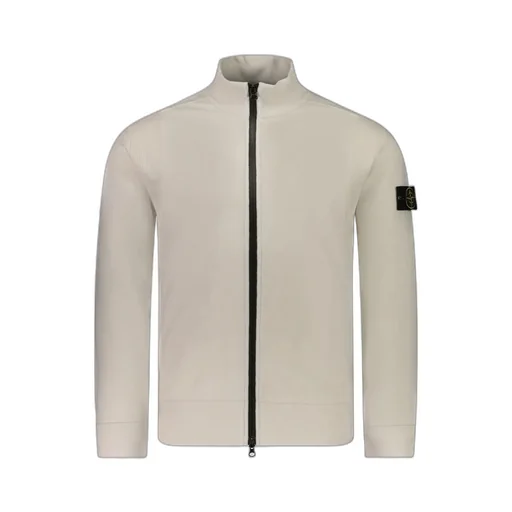 Stone Island Logo Patch Zip-Up Cardigan