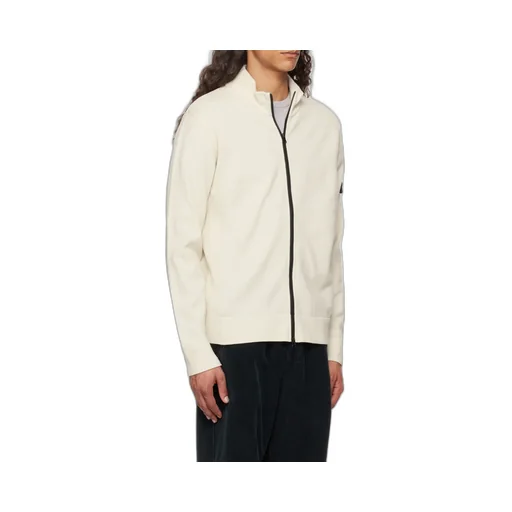 Stone Island Logo Patch Zip-Up Cardigan