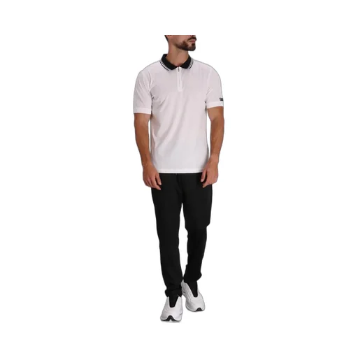Contrasting-Collar Cotton Polo Shirt