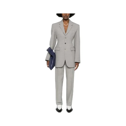 Jil Sander Checked Tapered Leg Trousers