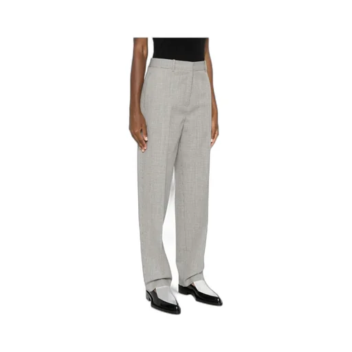 Jil Sander Checked Tapered Leg Trousers
