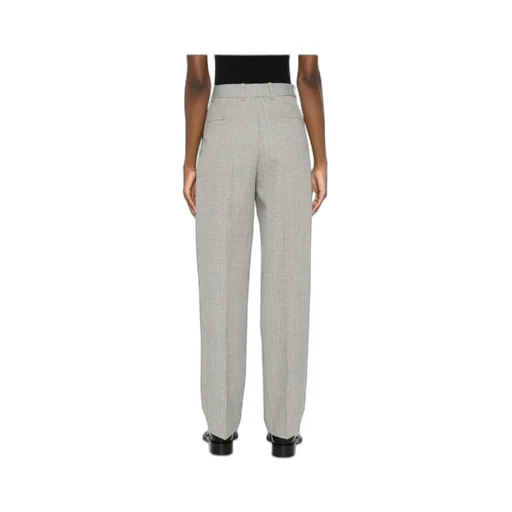 Jil Sander Checked Tapered Leg Trousers