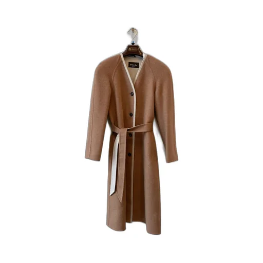 Long-Sleeved Cashmere Coat