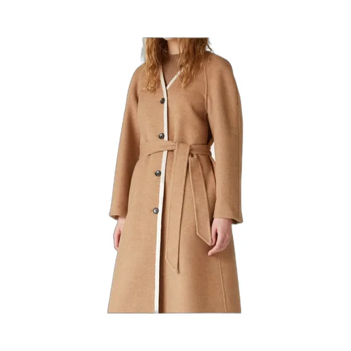 Long-Sleeved Cashmere Coat