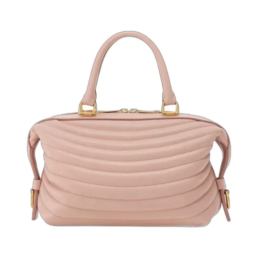 Quilted Bowling Shoulder Bag