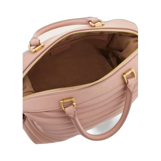 Quilted Bowling Shoulder Bag