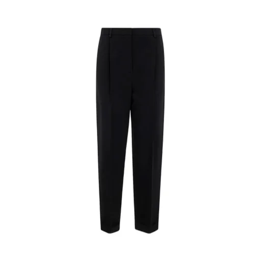Straight-Leg Cady Trousers