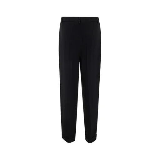 Straight-Leg Cady Trousers
