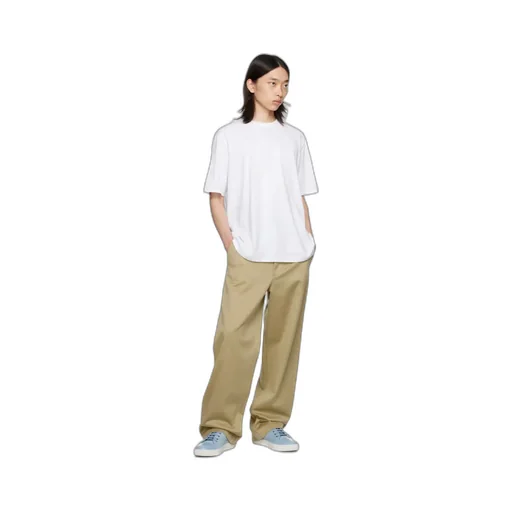 Lanvin Logo Patch Straight Hem T-Shirt