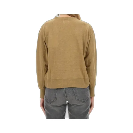 Isabel Marant ÉToile Logo Printed Long-Sleeved T-Shirt