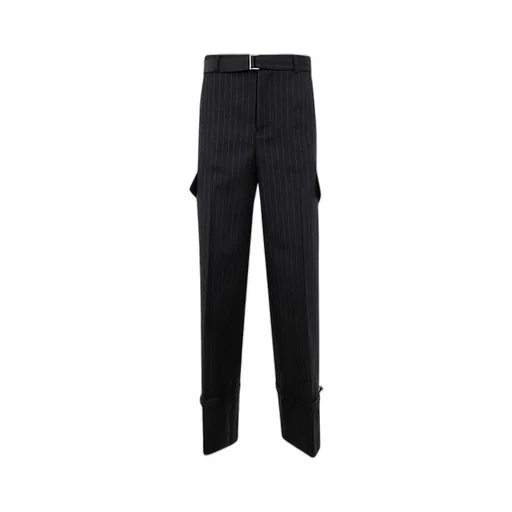 Sacai Striped Belted Pants